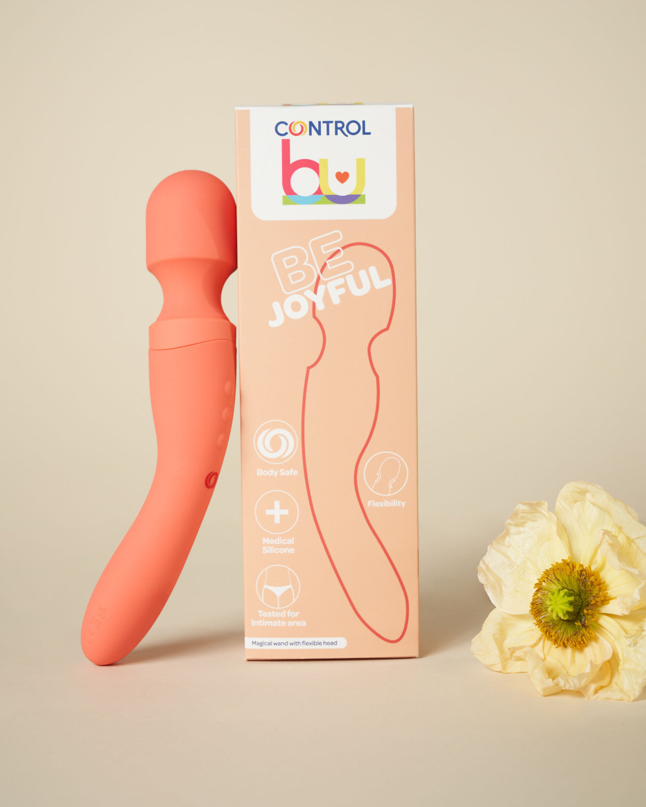 Control Be Joyful Wand Vibrator flexibel USB 7 Modi