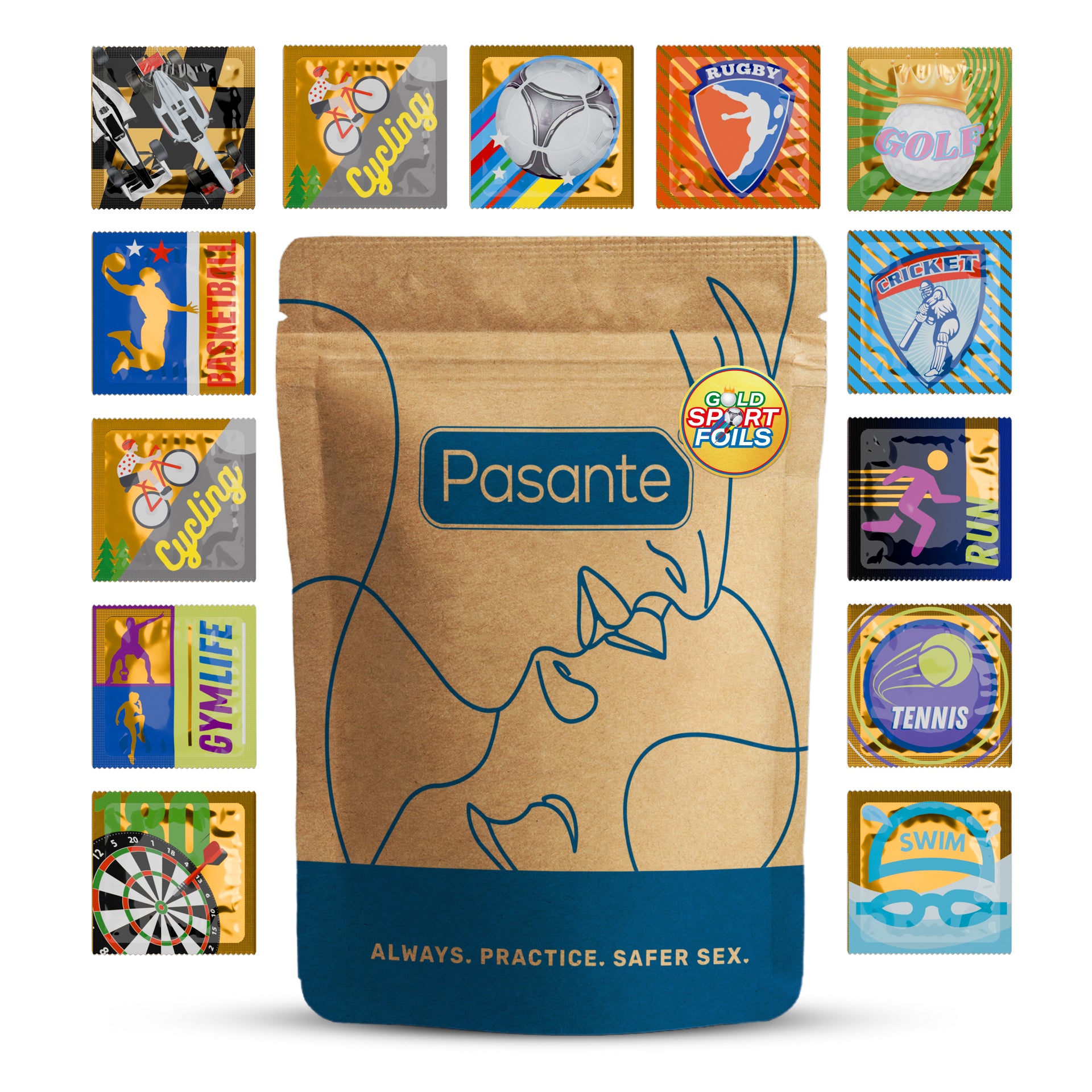 Pasante Themed Sport Kondome 36 Stück Limited Edition