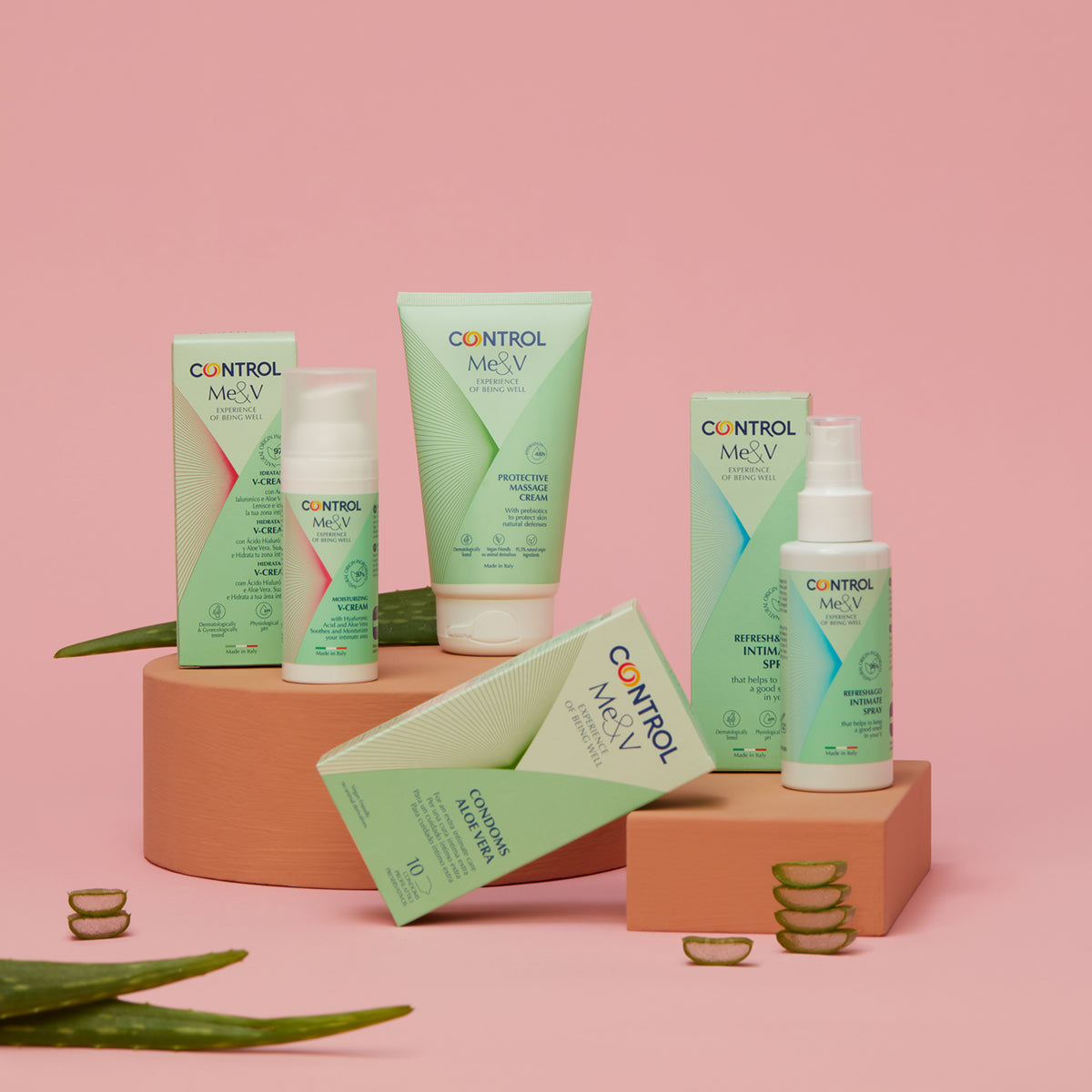 Control Intimpflege Kit 3-teilig Spray Creme Massage