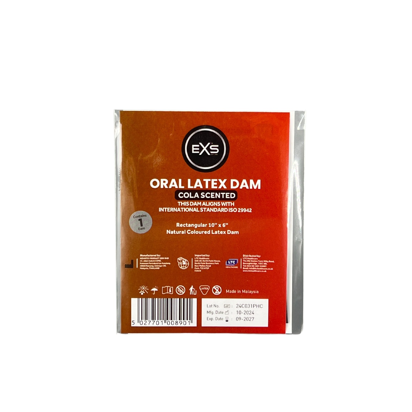 EXS Lecktücher aromatisiert 20 Stück Latex 5 Düfte