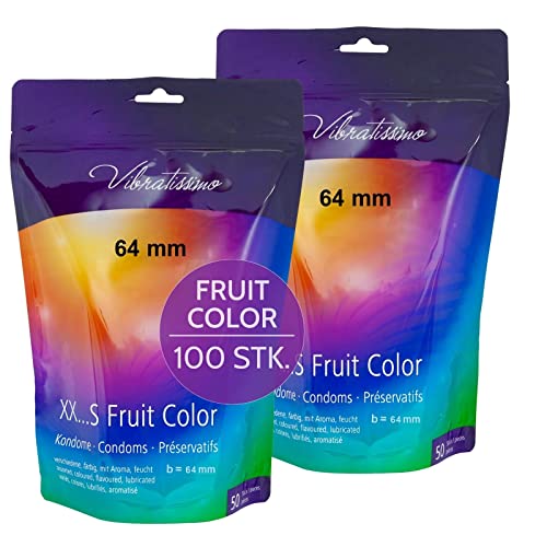 Vibratissimo Fruit Color Kondome 100 Stück 64 mm fruchtig feucht