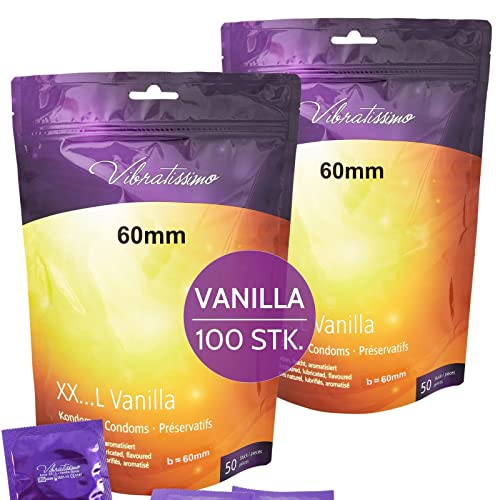 Vibratissimo Vanilla Kondome 100 Stück 60 mm Vanille-Aroma
