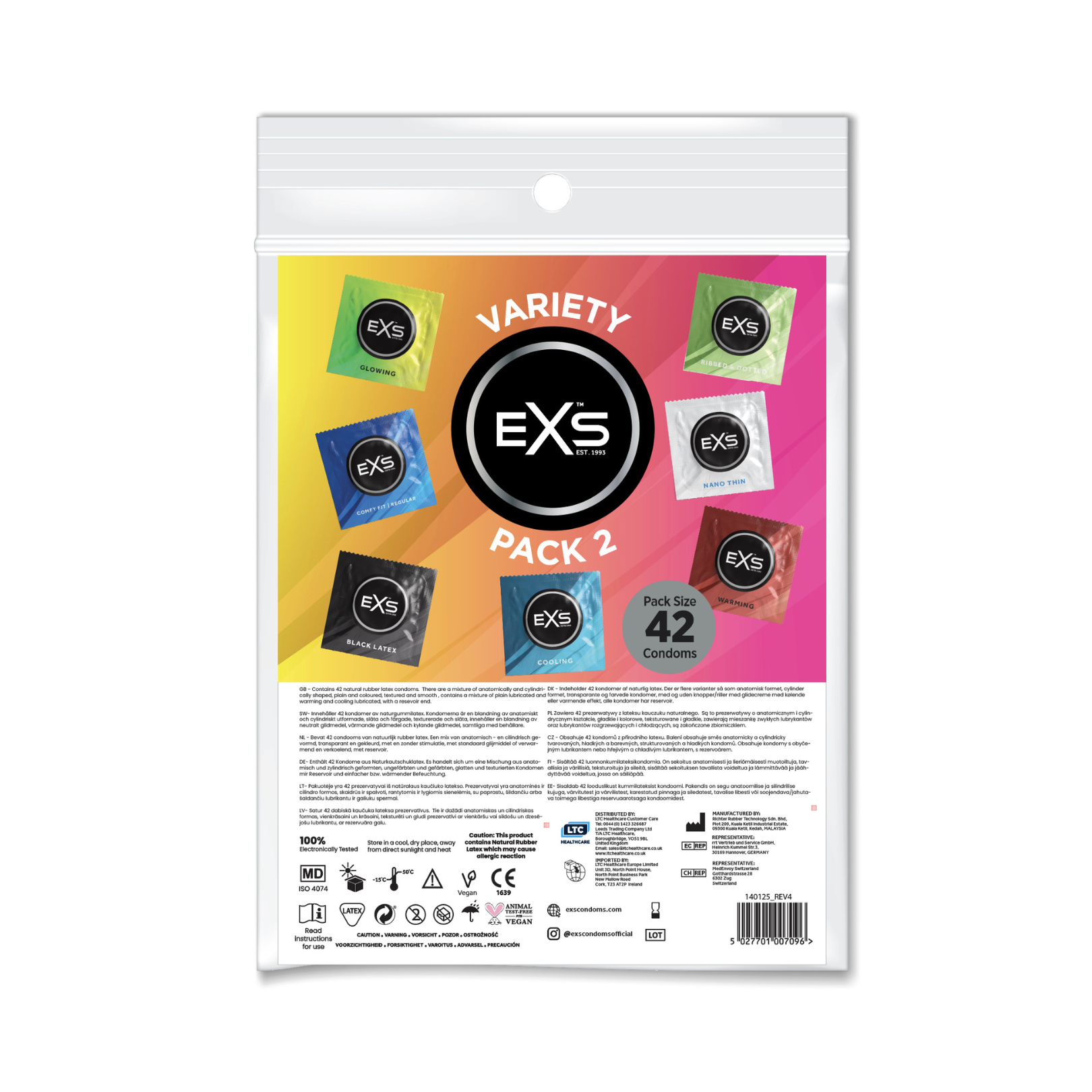 EXS Variety Pack 2 Kondome Mix 48 Stück
