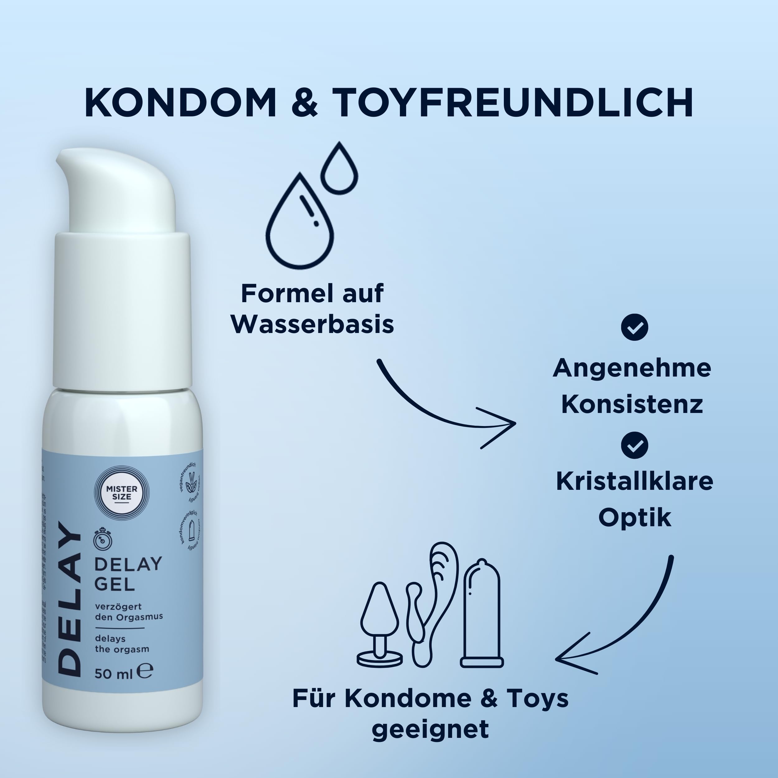 Mister Size Delay Gel 50 ml kühlend mit Nelkenöl