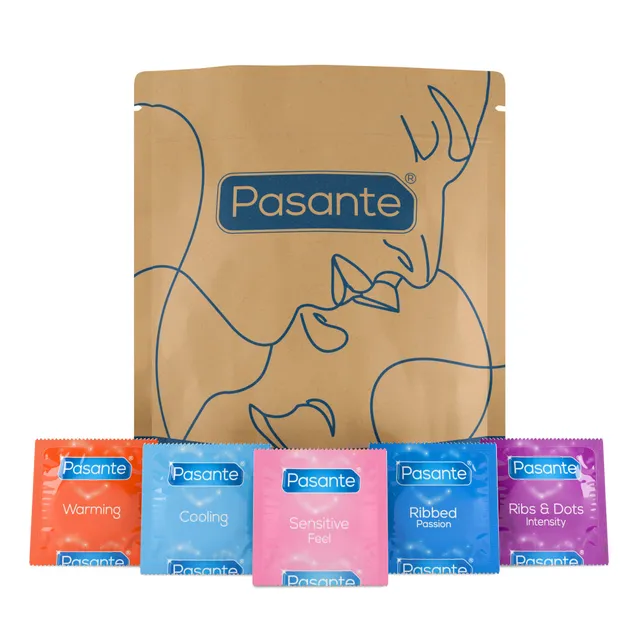 Pasante Variety Mixed Kondome 20er Pack gerippt mix