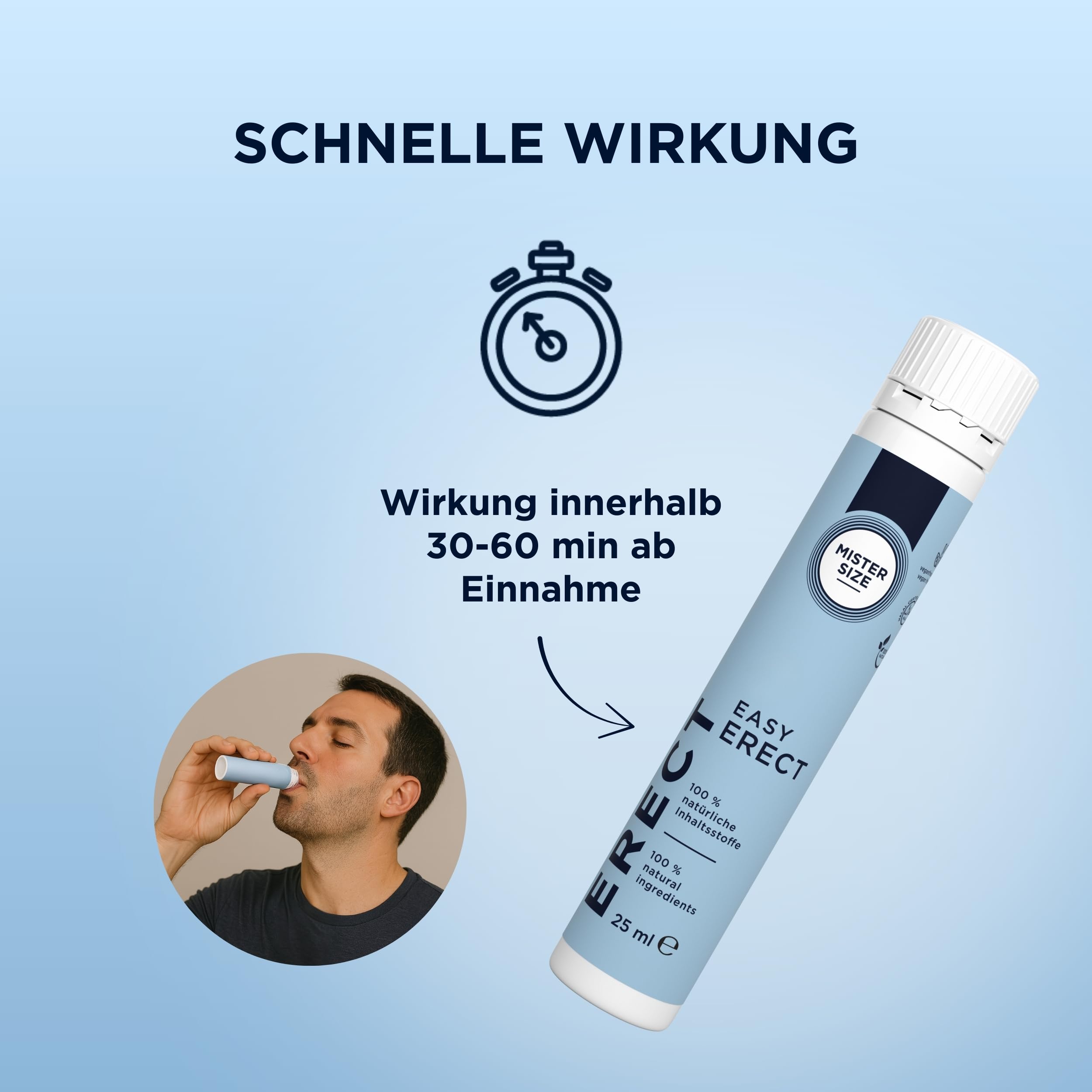 Mister Size Easy Erect Shot 25 ml pflanzlich vegan Männer