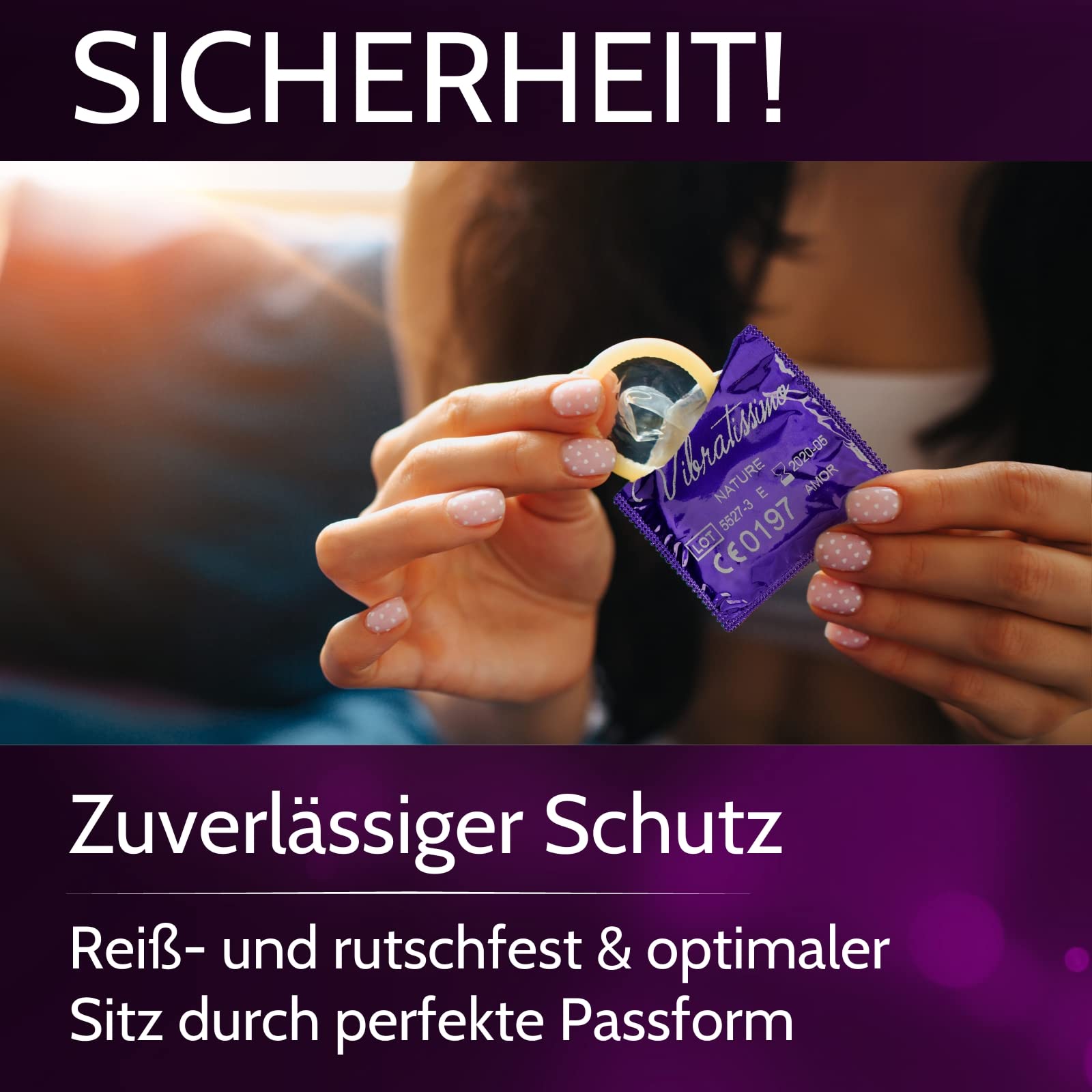 Vibratissimo Fruit Color Kondome 100 Stück 64 mm fruchtig feucht