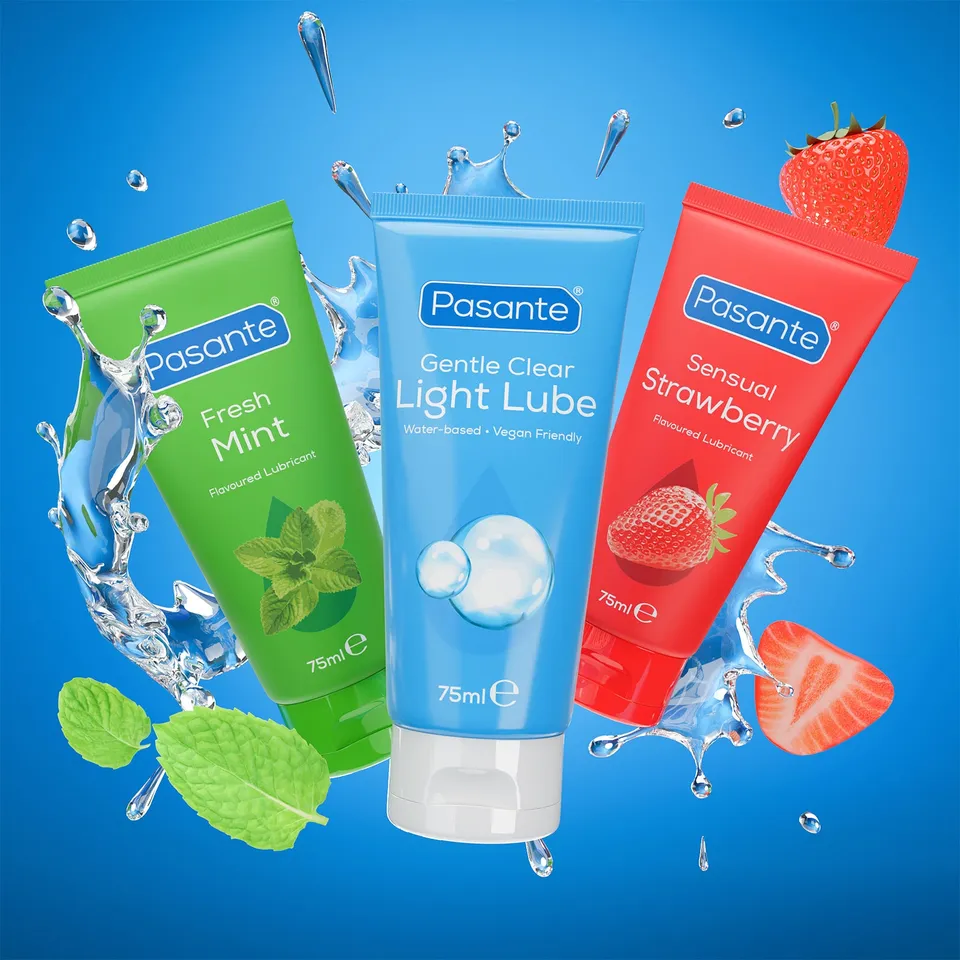 Pasante Gleitgel Set 3er Erdbeere Minze Gentle