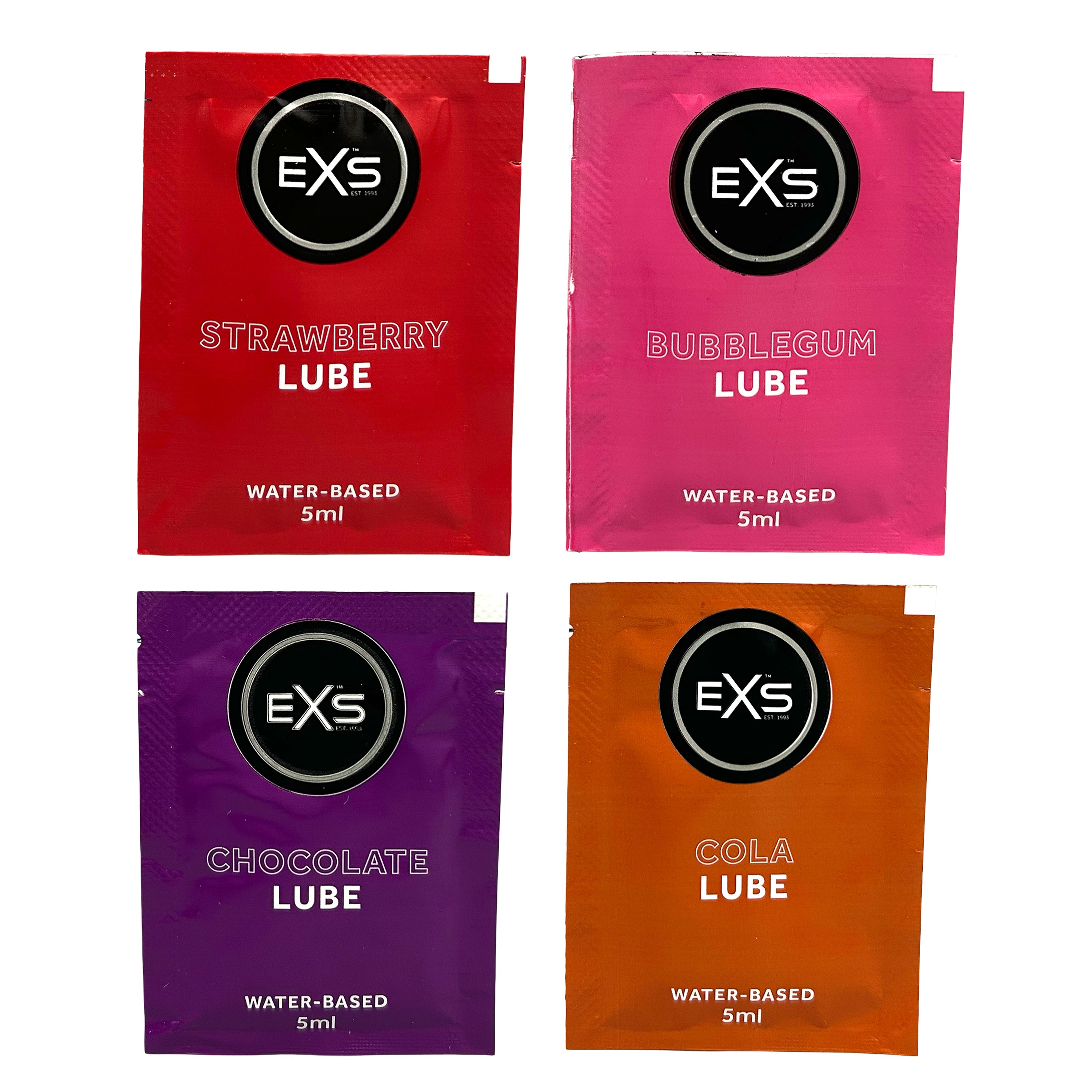 EXS Gleitgel aromatisiert 100x5ml 4 Sorten Set