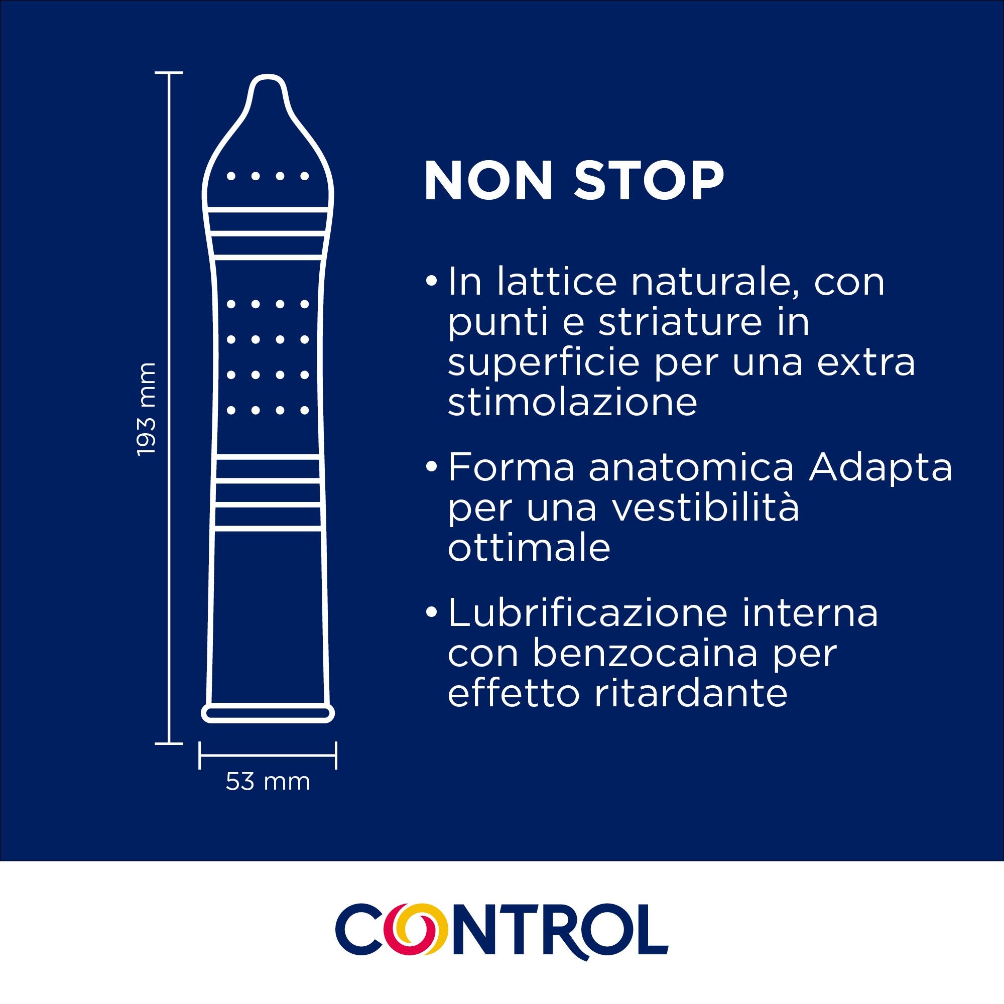 Control Non Stop Kondome 20er Pack retardierend