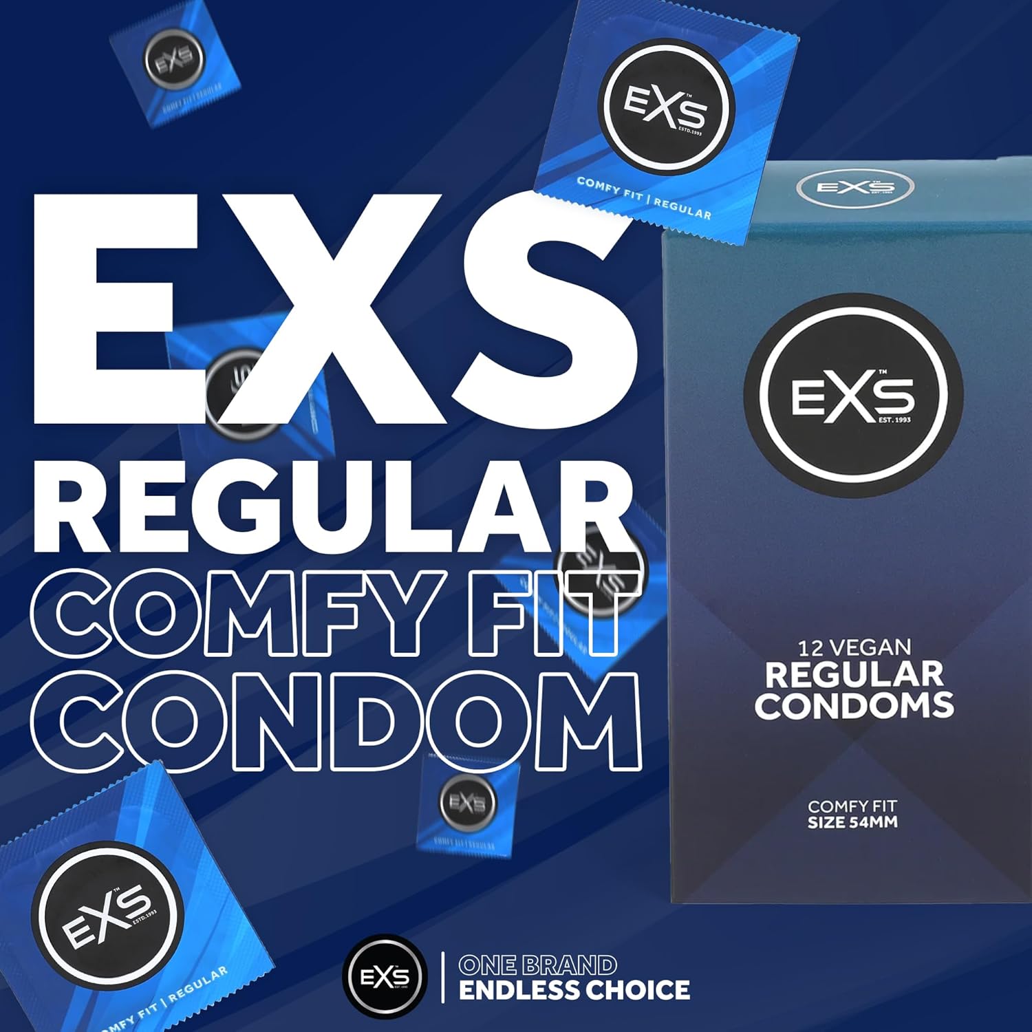 EXS Regular Kondome 12 Stück 54 mm Standard