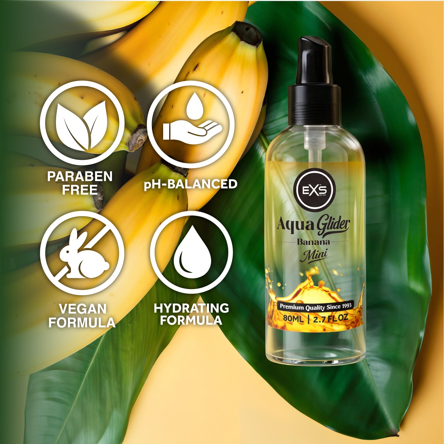 EXS AquaGlider Banana Gleitgel 80ml mit Geschmack
