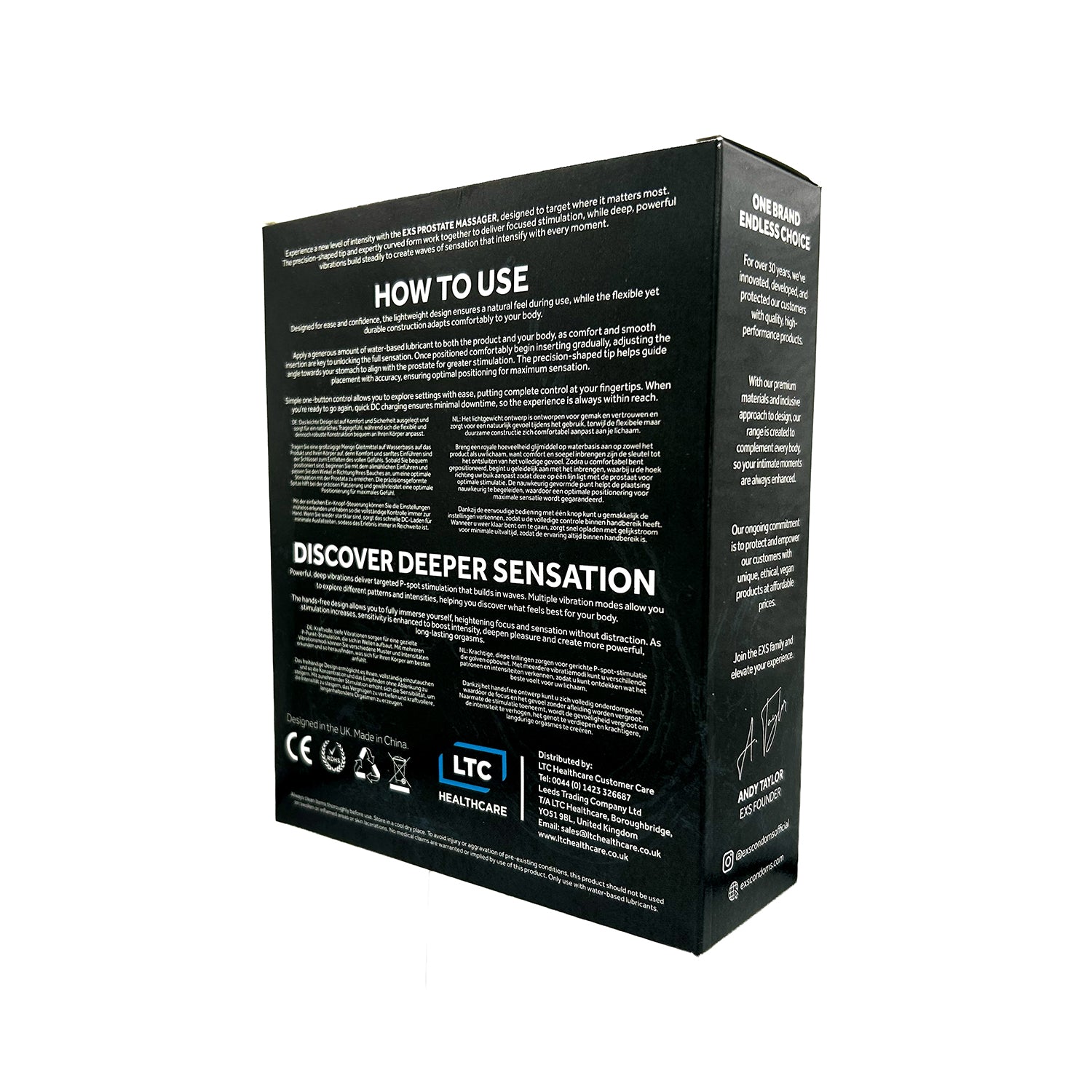 EXS AquaPulse Triton Pro Prostatavibrator Silikon wasserdicht