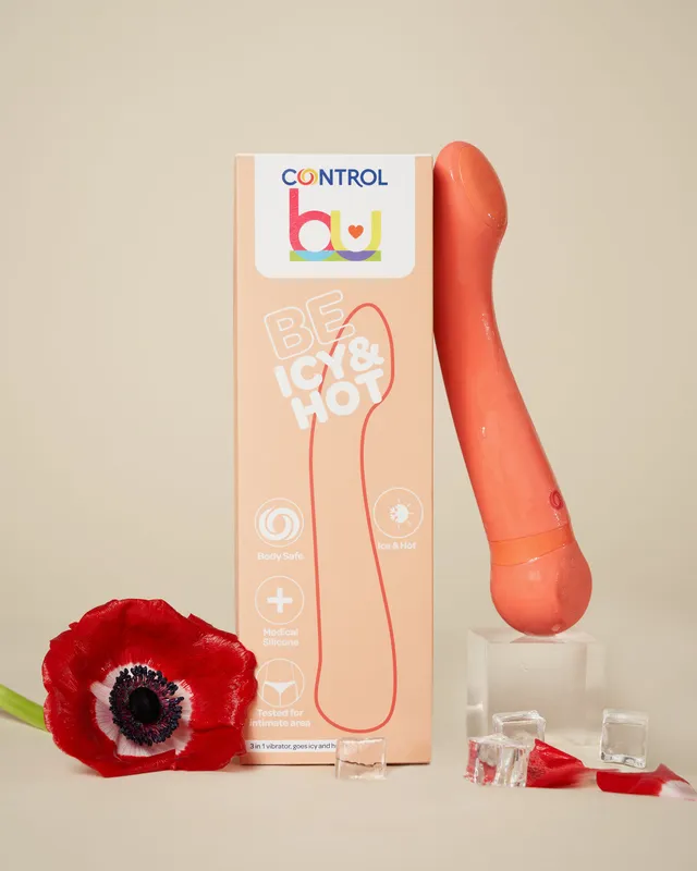 Control Be Icy Hot Vibrator wärmend kühlend wasserdicht