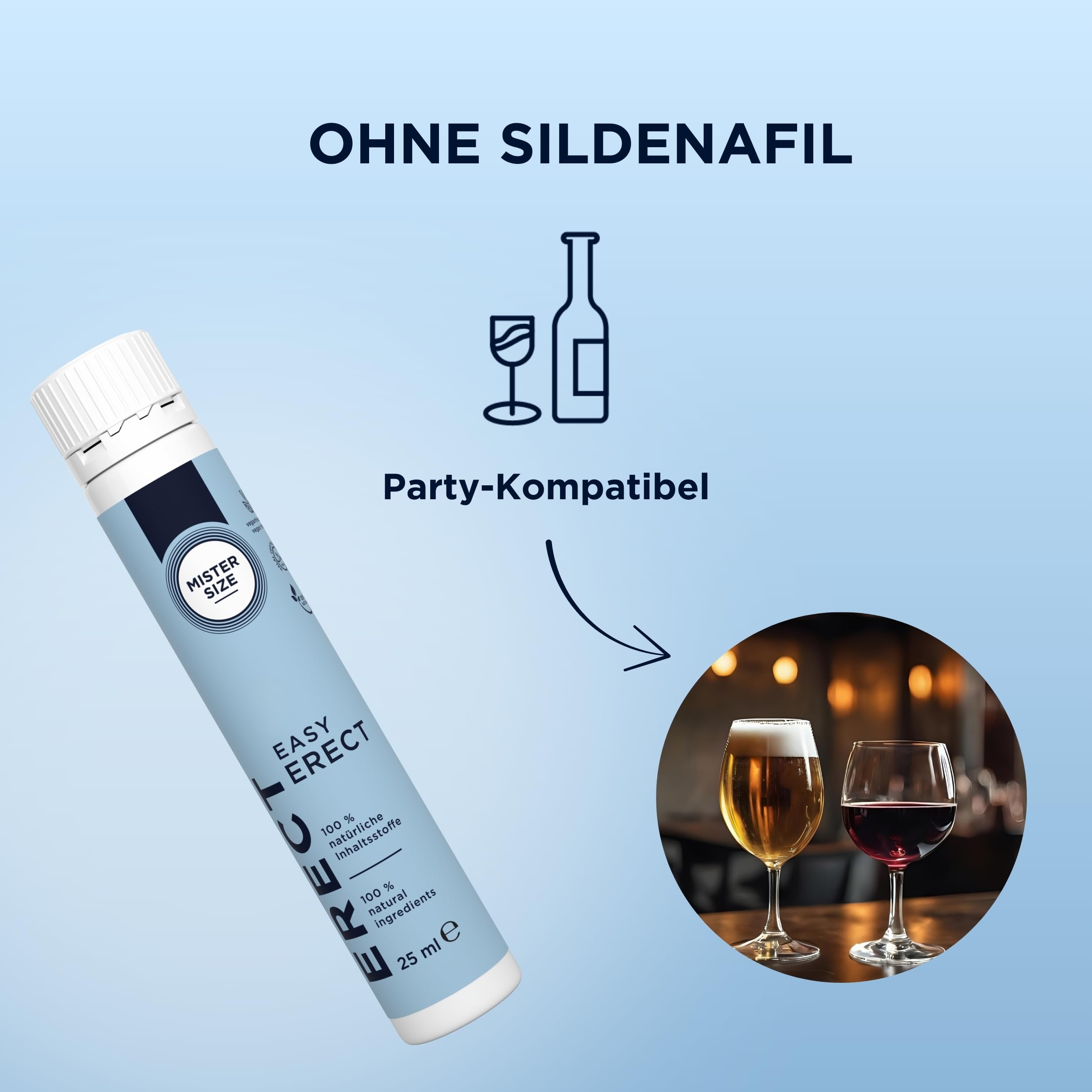 Mister Size Easy Erect Shot 25 ml pflanzlich vegan Männer
