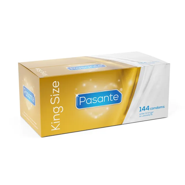 Pasante King Size Kondom 144er 60 mm glatt Latex Großpackung