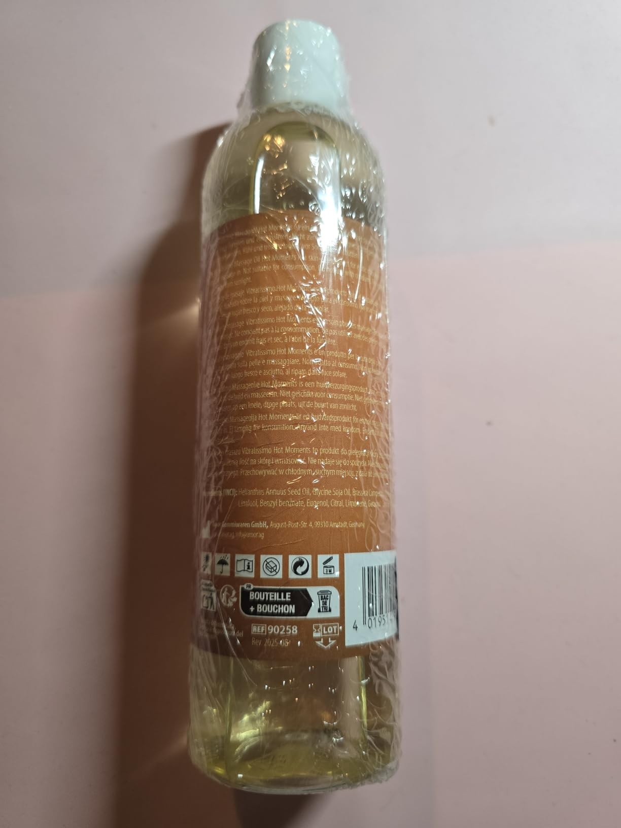 Vibratissimo Hot Moments Massageöl 300 ml mit Wärme-Effekt