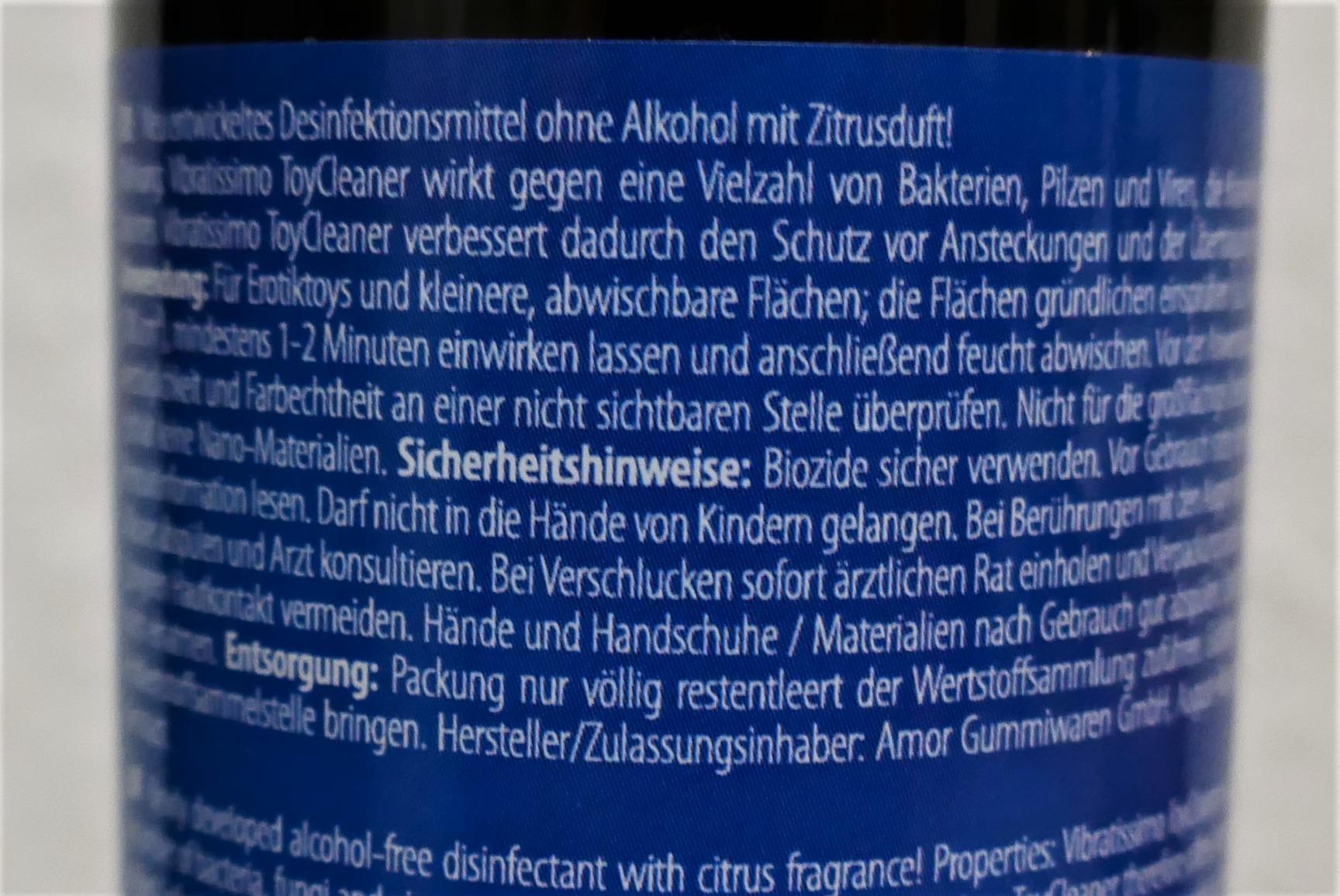 Vibratissimo Toy Cleaner Spray 3x300 ml ohne Alkohol