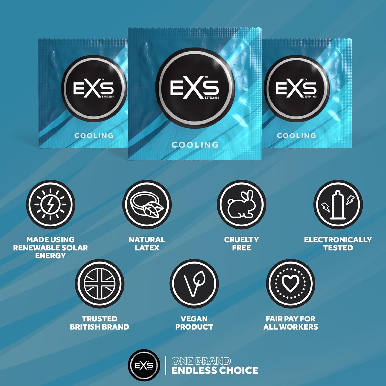 EXS Cooling Kondome 144 Stück kühlend 52mm