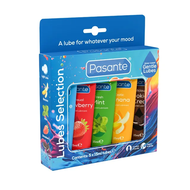 Pasante Flavoured Gleitgel Set 5x15ml Geschmack Mix