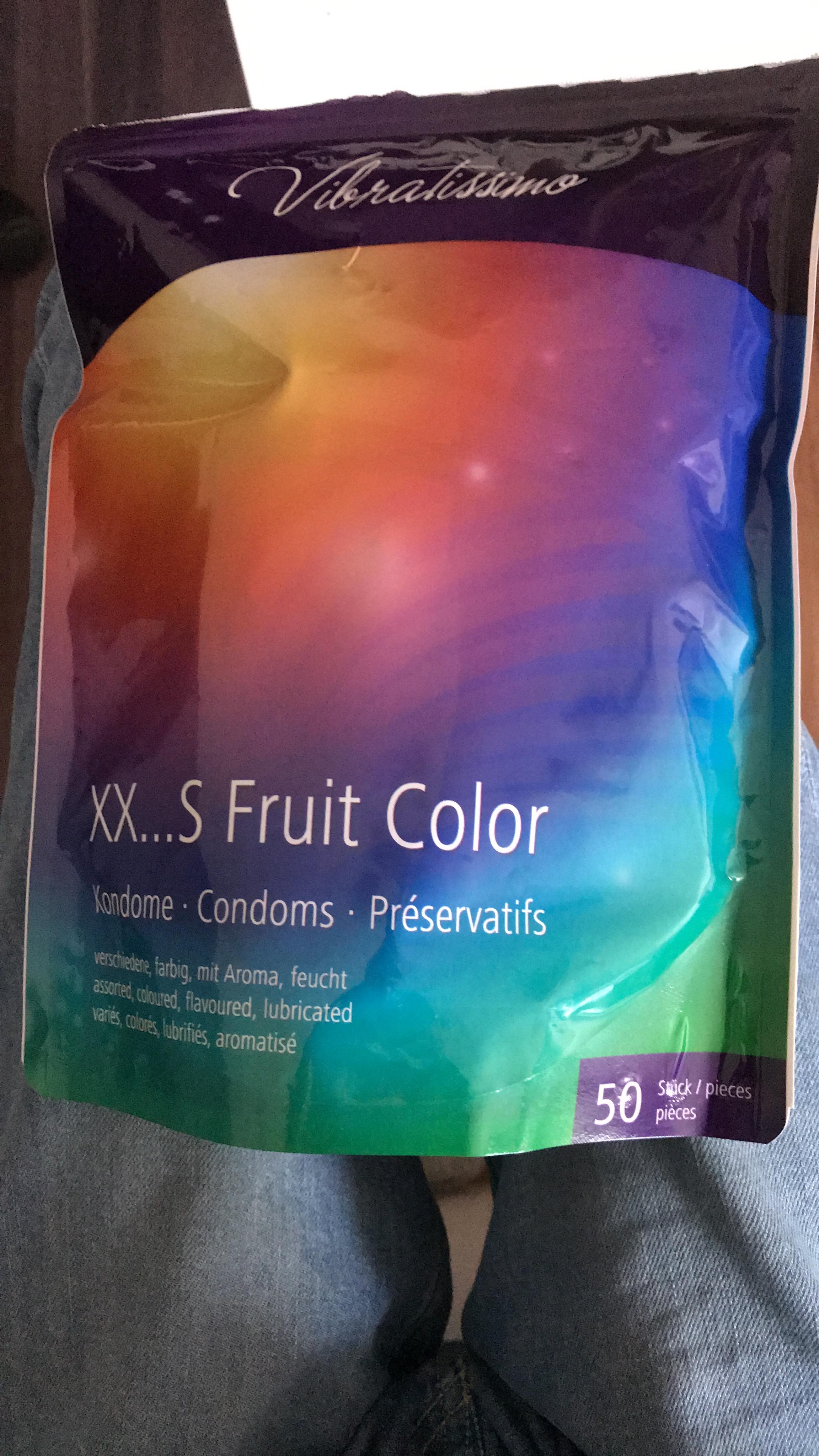 Vibratissimo Fruit Color Kondome 100 St. 47 mm Frucht-Aroma