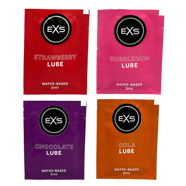 EXS Gleitgel aromatisiert 100x5ml 4 Sorten Set