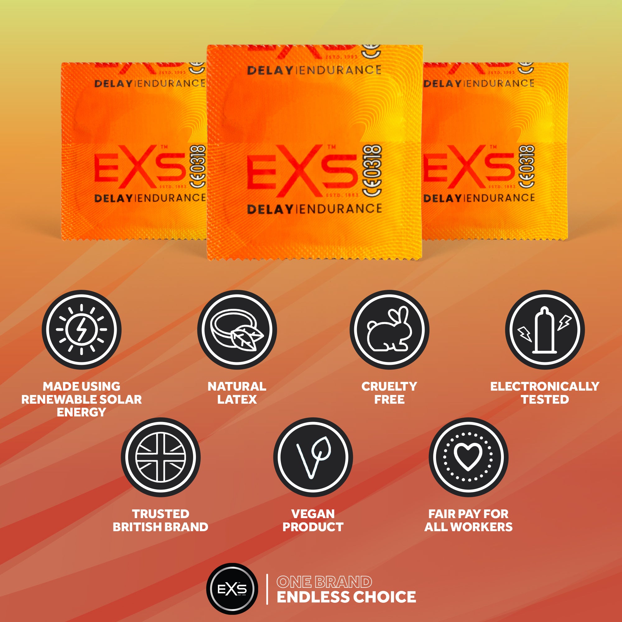 EXS Endurance Delay Kondome 12 Stück 53 mm Lidocain