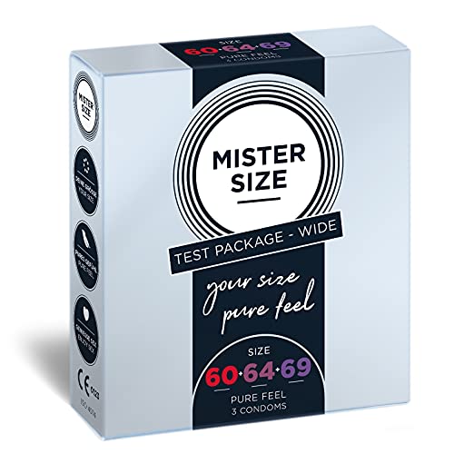 Mister Size Probierset Wide Kondom 3er 60-64-69 mm extra dünn