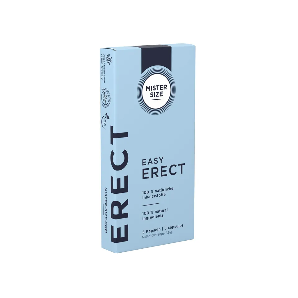 MISTER SIZE Easy Erect Potenzkapseln 5 Stück pflanzlich