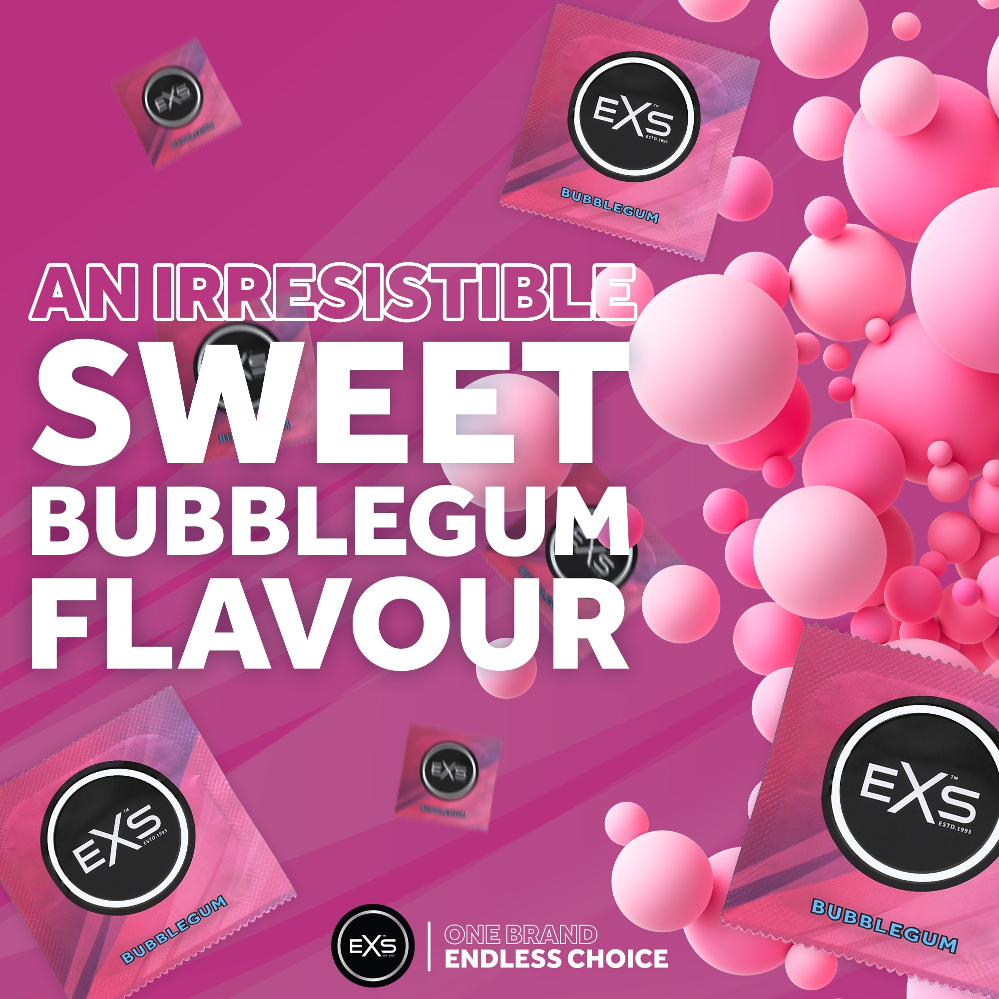 EXS Bubblegum Kondome 100 Stück mit Geschmack