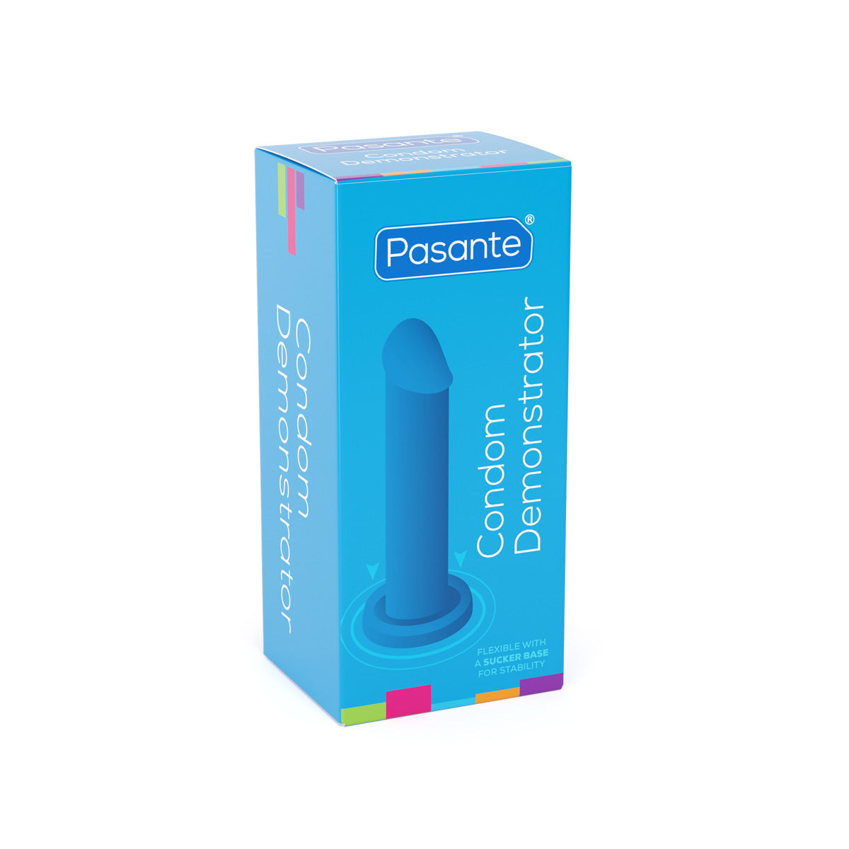 Pasante Blue Kondom Demonstrator Penismodell blau mit Saugnapf