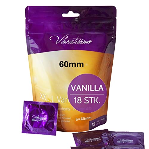 Vibratissimo Vanilla Kondome 18 Stück 60 mm Vanille-Aroma