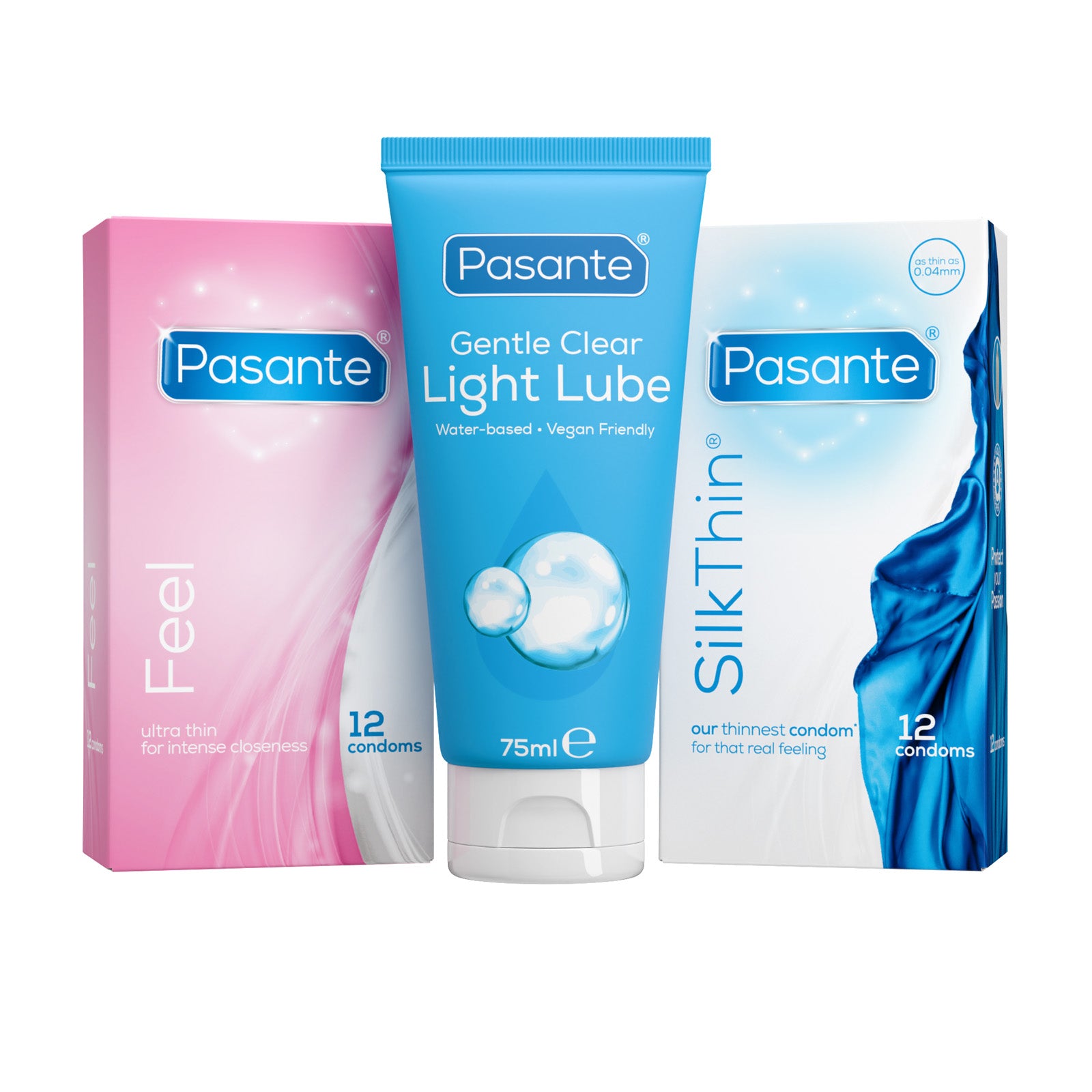Pasante Variety Kondome+Gleitgel Bundle 24+75ml dünn