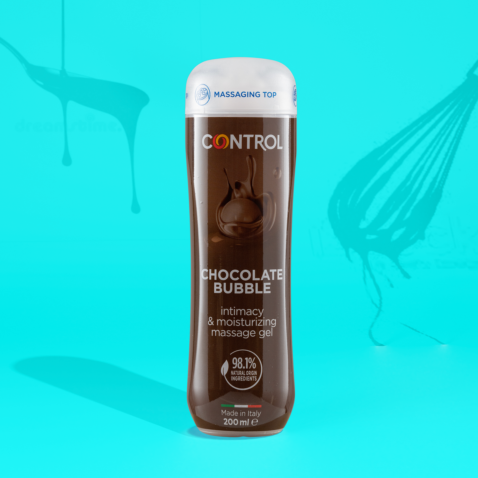 Control Bubble Chocolate Massagegel 200 ml 3 in 1 Schoko