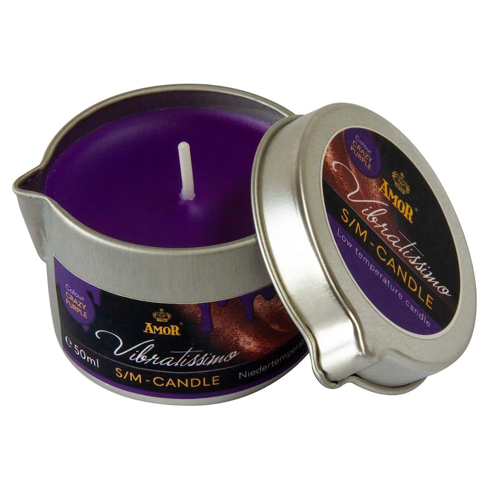 Vibratissimo S/M Kerze Crazy Purple 50 ml lila