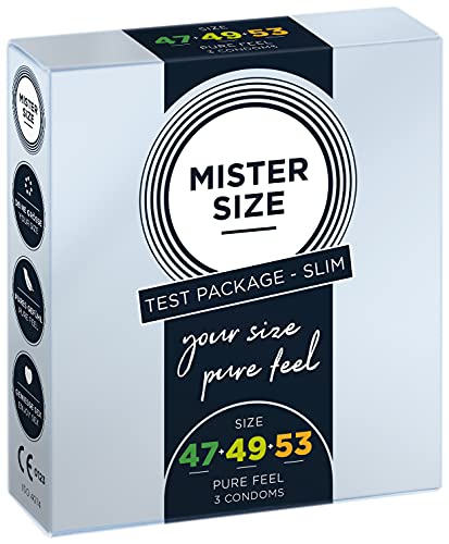 Mister Size Probierset Slim Kondome 3er 47-49-53 mm 0,05 mm