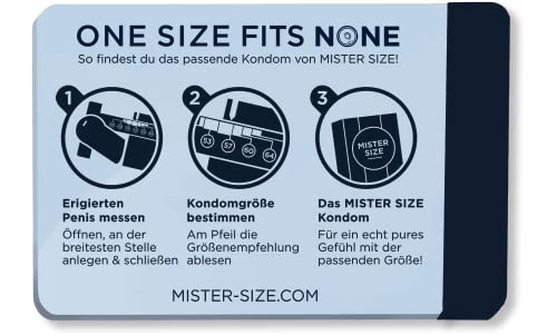 Mister Size Condom Sizer Kondomgrößen-Messer deutsch