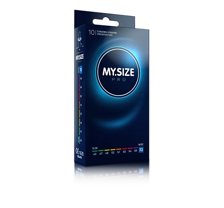 MY.SIZE Pro Kondome 72mm 10 Stück XXL Latex