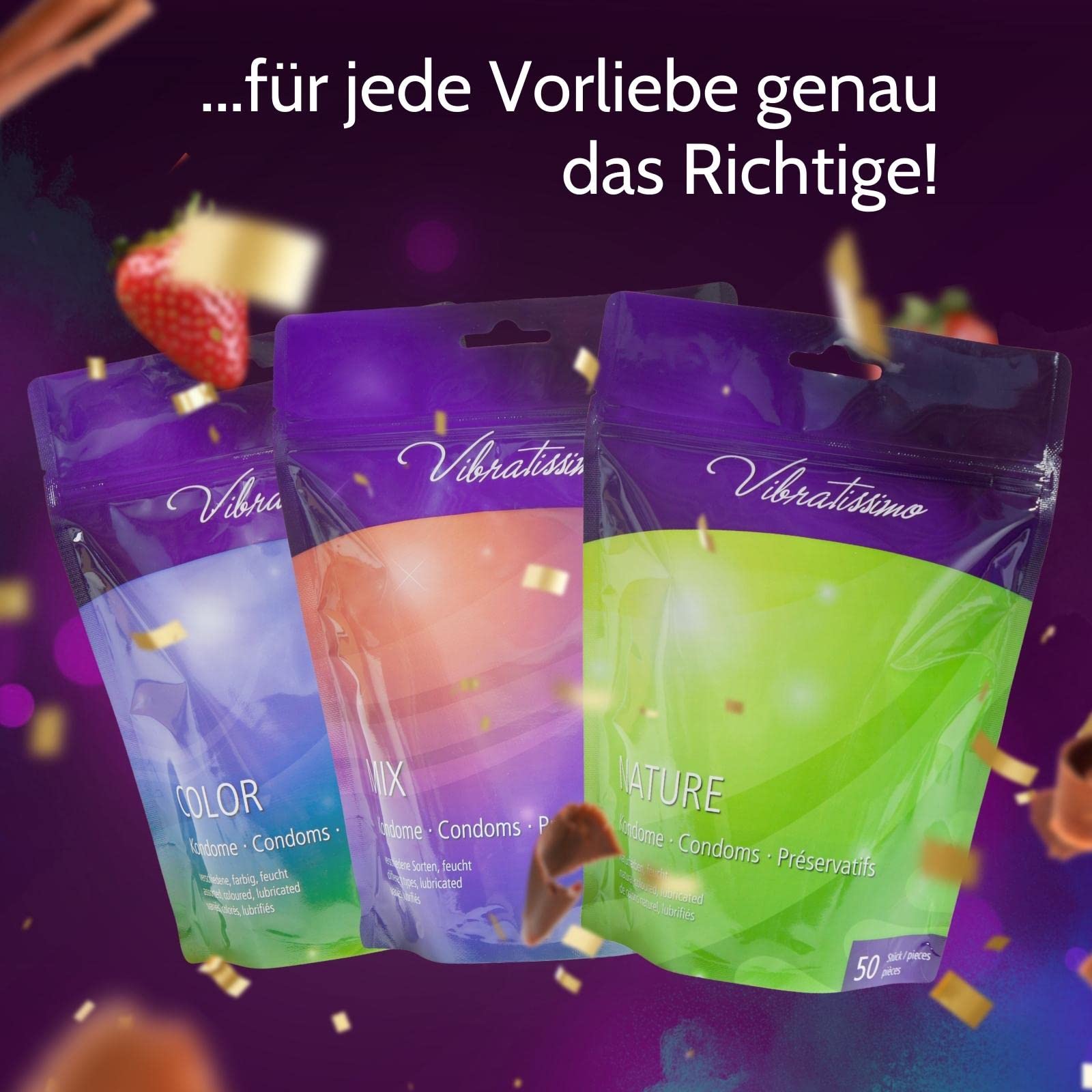Vibratissimo Mix Kondome 100 Stück gemischt sortiert