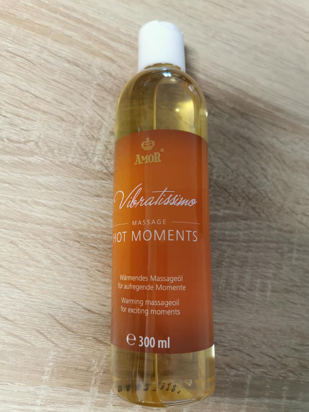 Vibratissimo Hot Moments Massageöl 300 ml mit Wärme-Effekt