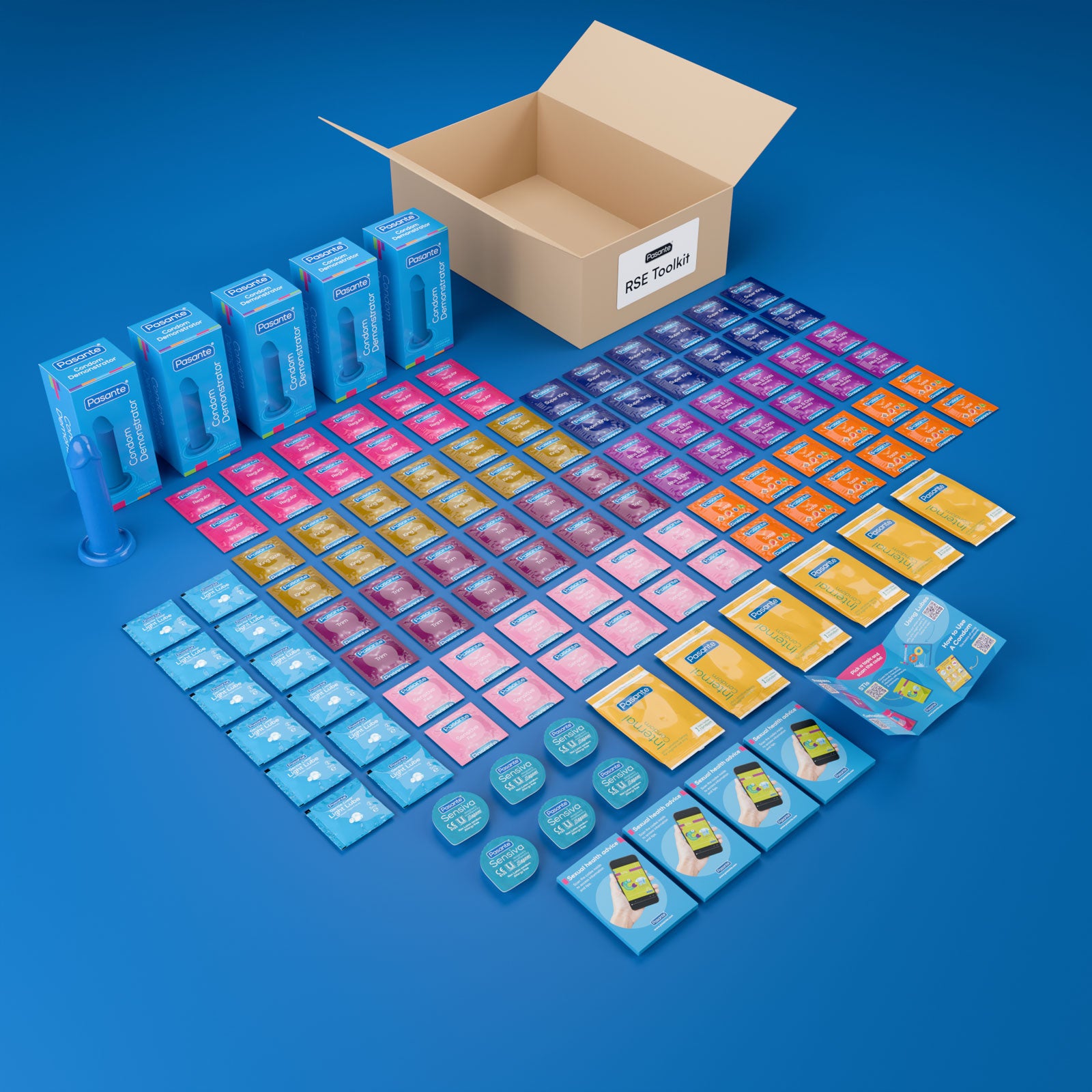 Pasante RSE Toolkit Aufklärungs-Set Kondome 124-teilig