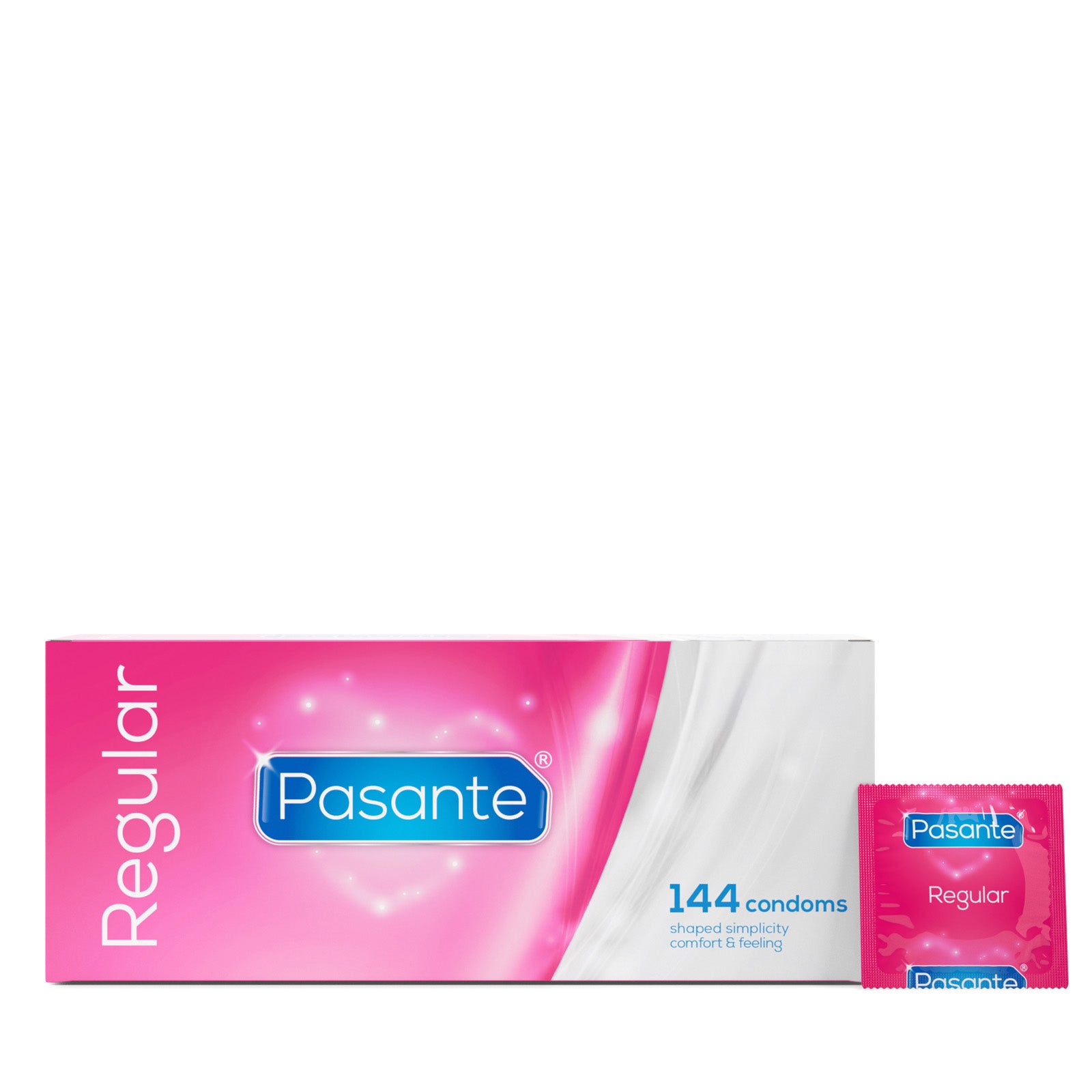 Pasante Regular Kondome 144 Stück Standard Großpackung