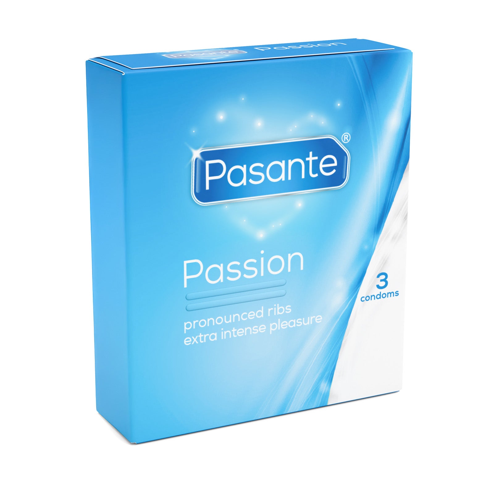 Pasante Passion Kondome Ribbed 3 Stück gerippt