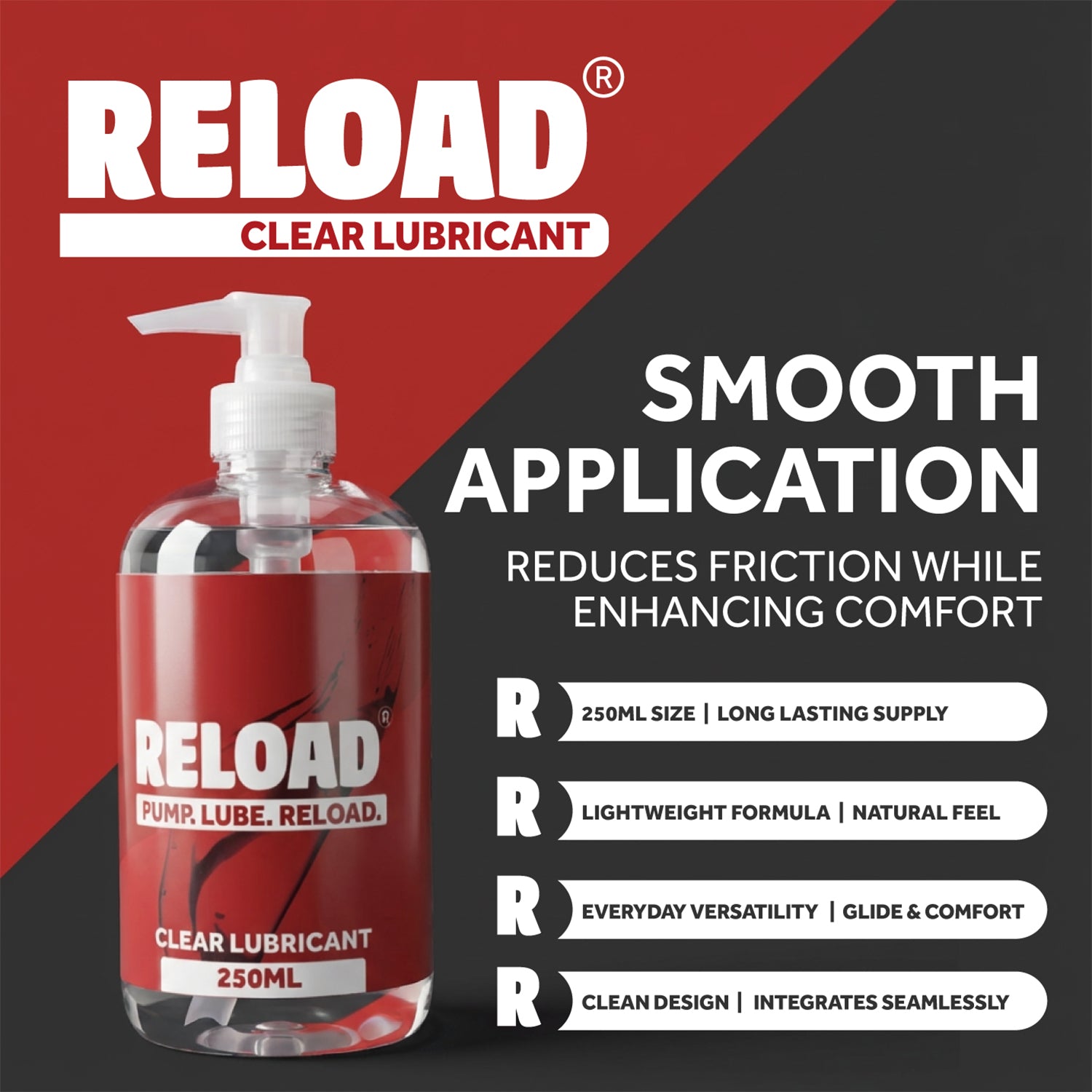 EXS Reload Clear Gleitgel 250ml wasserbasiert