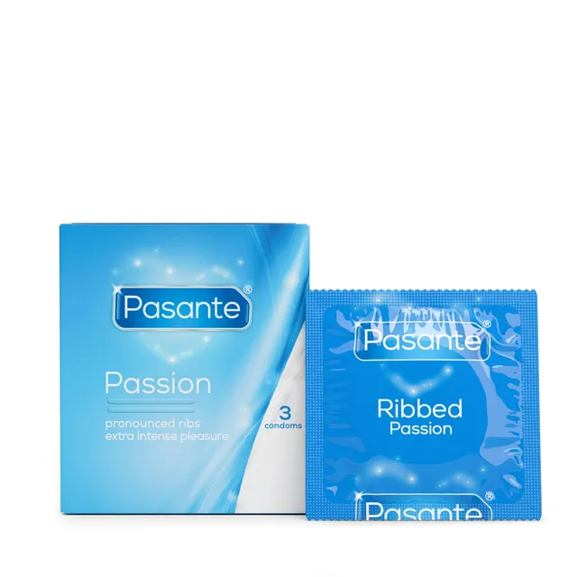 Pasante Passion Kondome Ribbed 3 Stück gerippt
