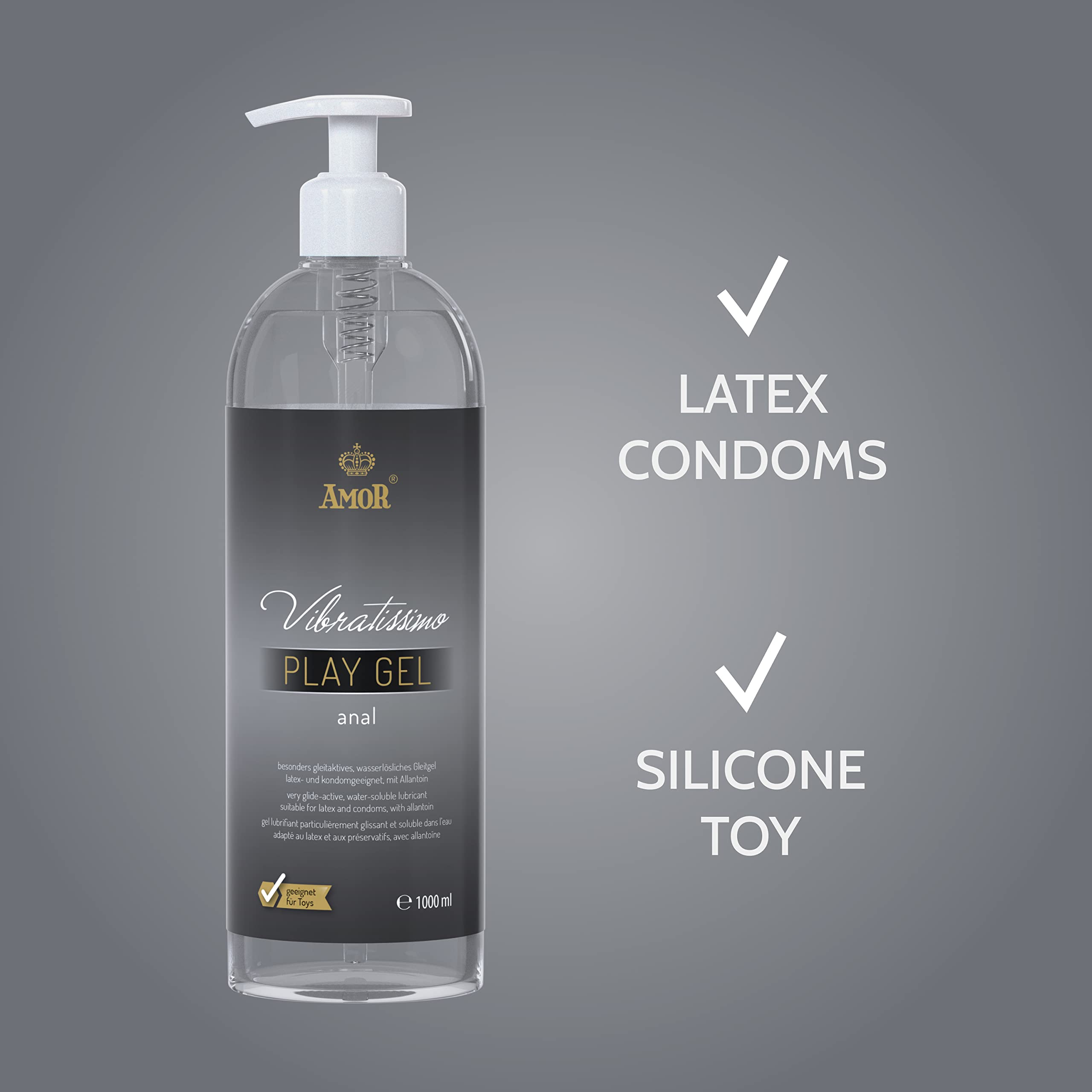 Vibratissimo Play Gel Anal Gleitgel 1000 ml extra gleitfähig