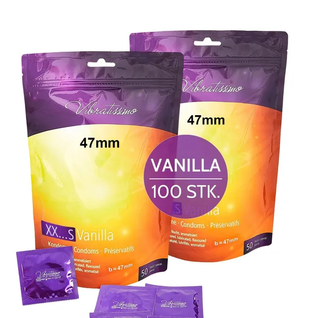 Vibratissimo Vanilla Kondome 100 Stück Vanille-Aroma XXL