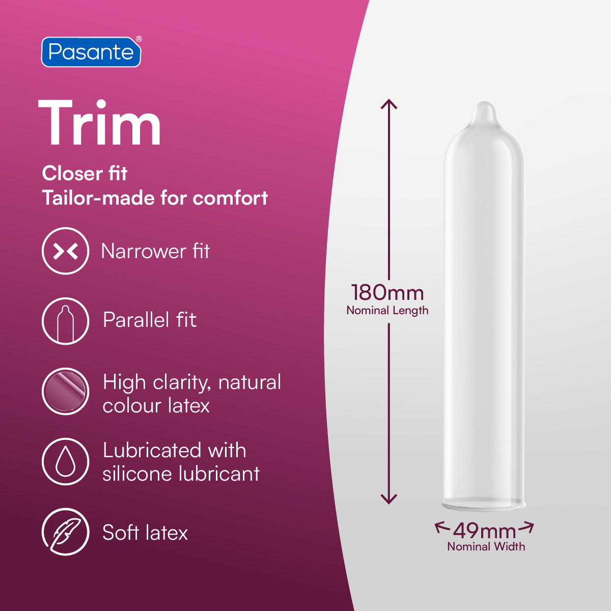 Pasante Trim Kondome 12 Stück eng