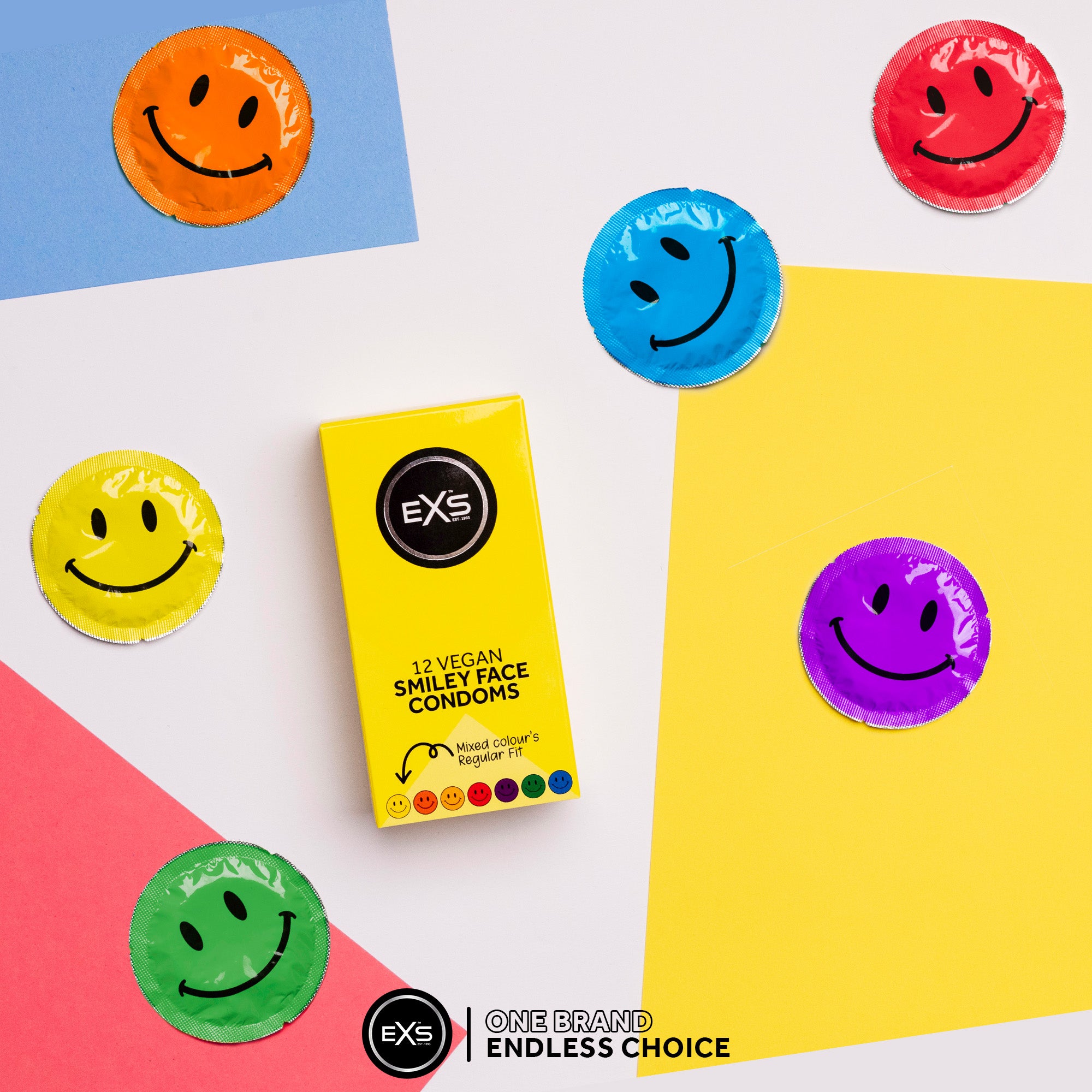 EXS Smiley Face Kondome 12 Stück 54mm Latex