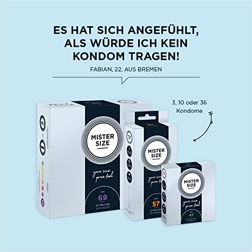 Mister Size Probierset Wide Kondom 3er 60-64-69 mm extra dünn